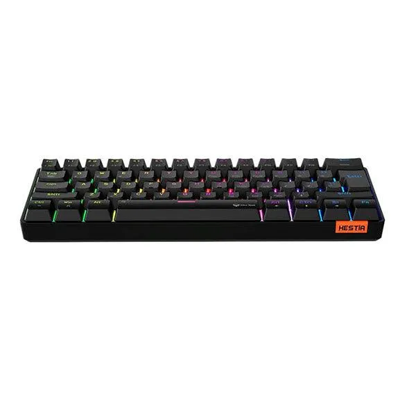Meetion Dual Mode Bluetooth 60 Gaming Keyboard English/Arabic Black-XZ40