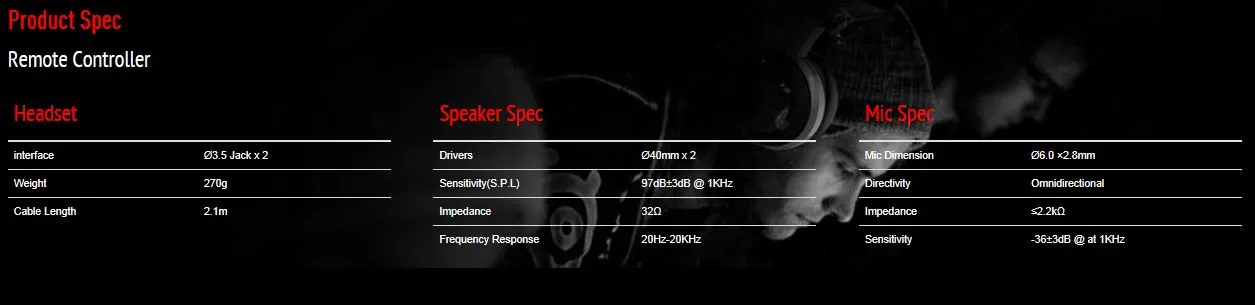MSI DS501 Gaming Headset