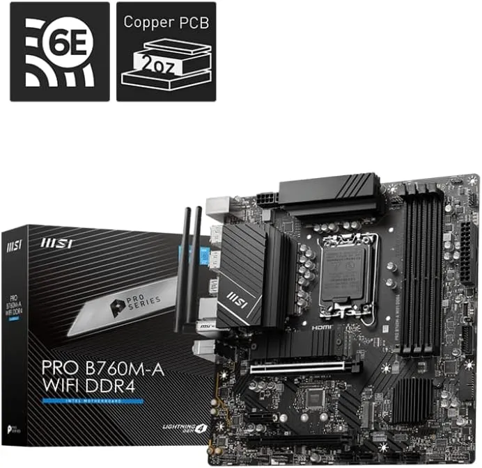 MSI Motherboard PRO B760M-A WIFI DDR4