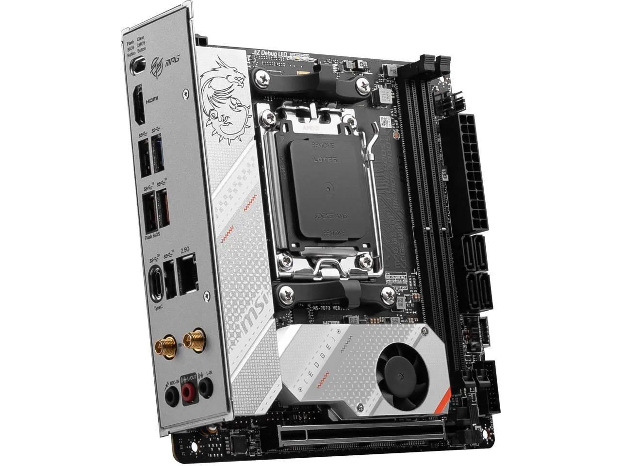 MSI MPG B650I EDGE WIFI DDR5,Socket AM5 Mini-ITX Motherboard