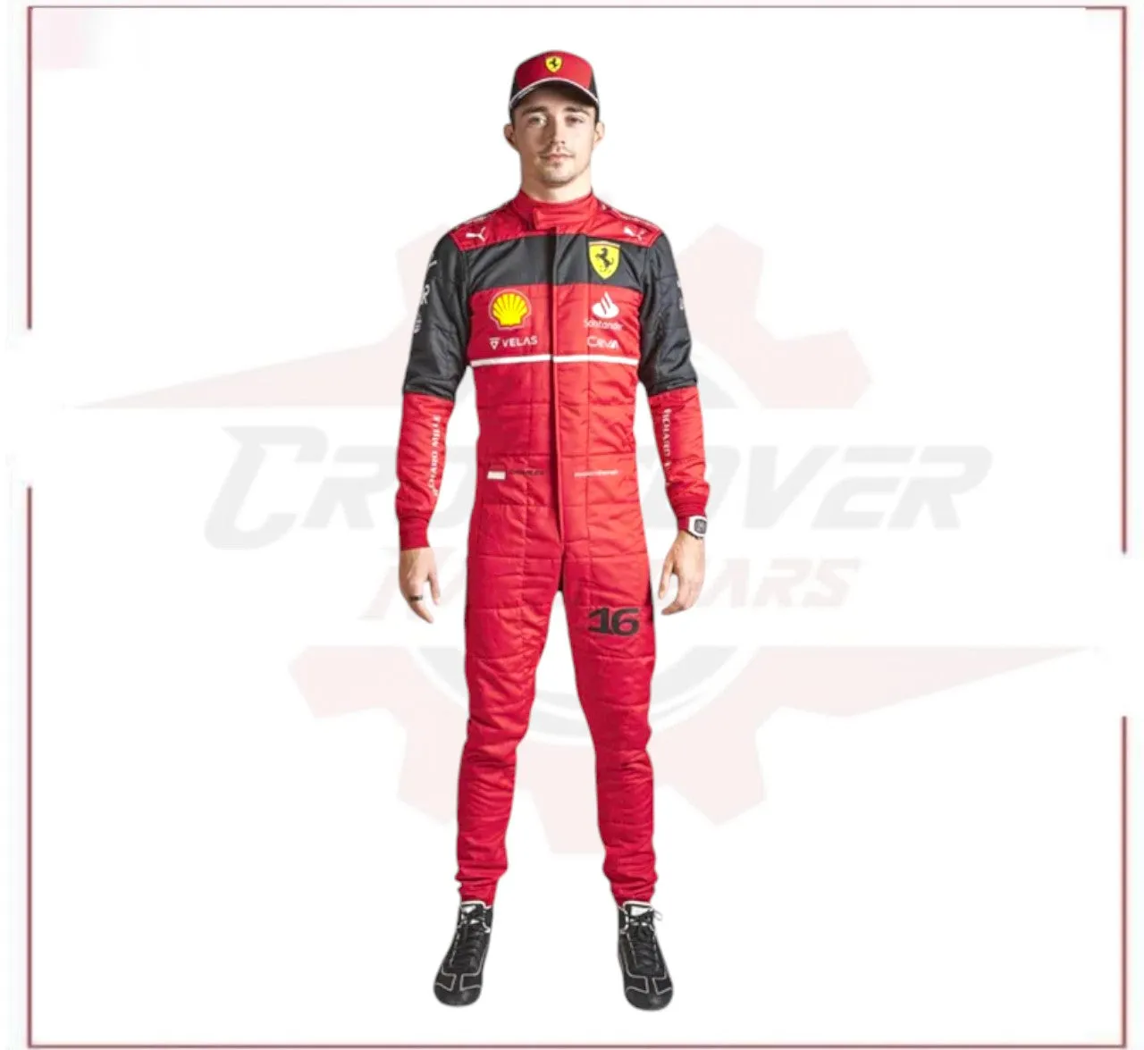 New Charles Leclerc 2022 F1 Ferrari Team Race Suit