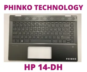 NEW HP Pavilion x360 14-DH Palmrest case   Keyboard L53794-001