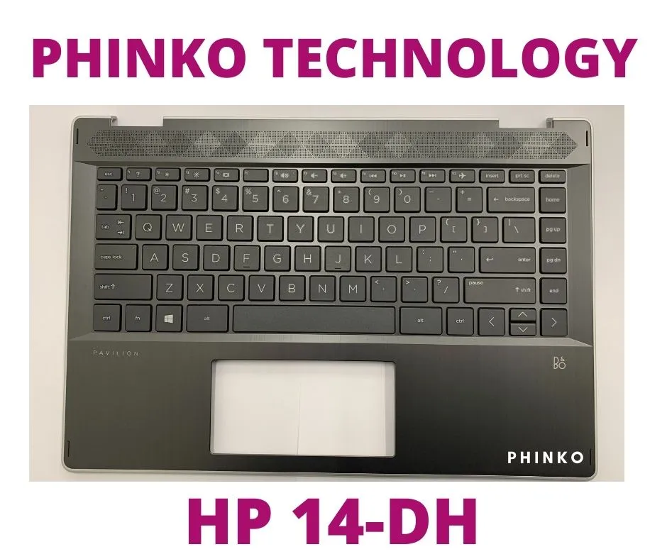 NEW HP Pavilion x360 14-DH Palmrest case   Keyboard L53794-001