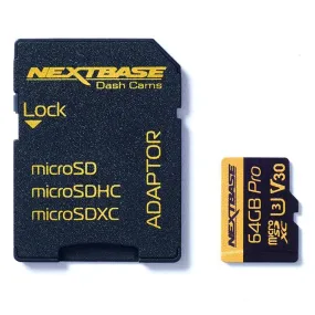 Nextbase 64GB U3 Micro SD Card with Adapter - Black | NBDVRS2SD64GB