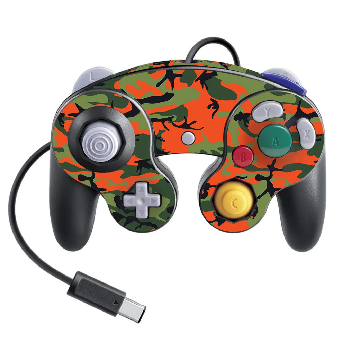 Nintendo Game Cube Controller Super Smash Bros Camo Series Skins