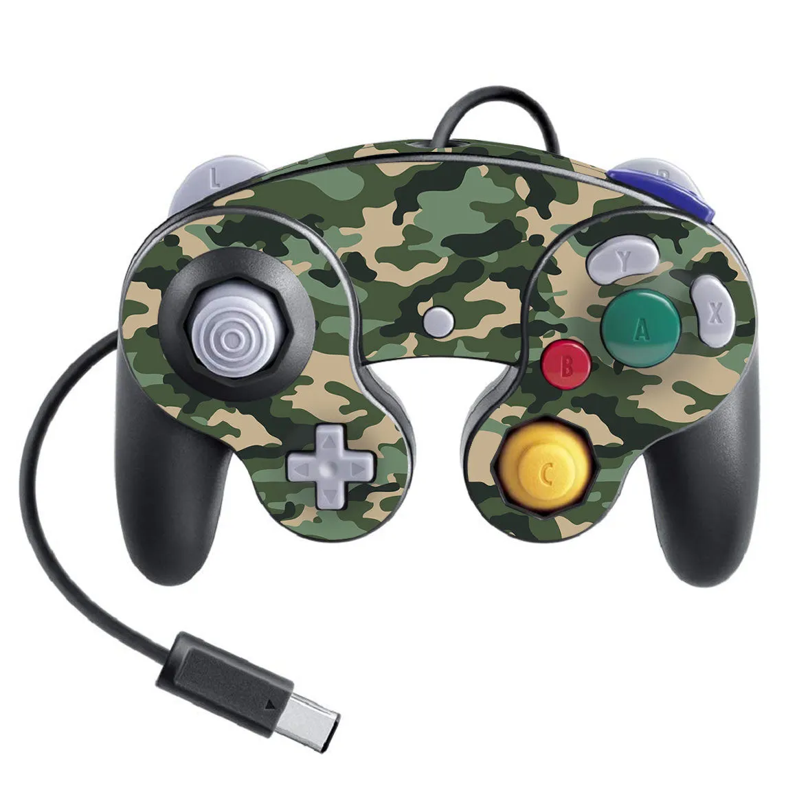 Nintendo Game Cube Controller Super Smash Bros Camo Series Skins