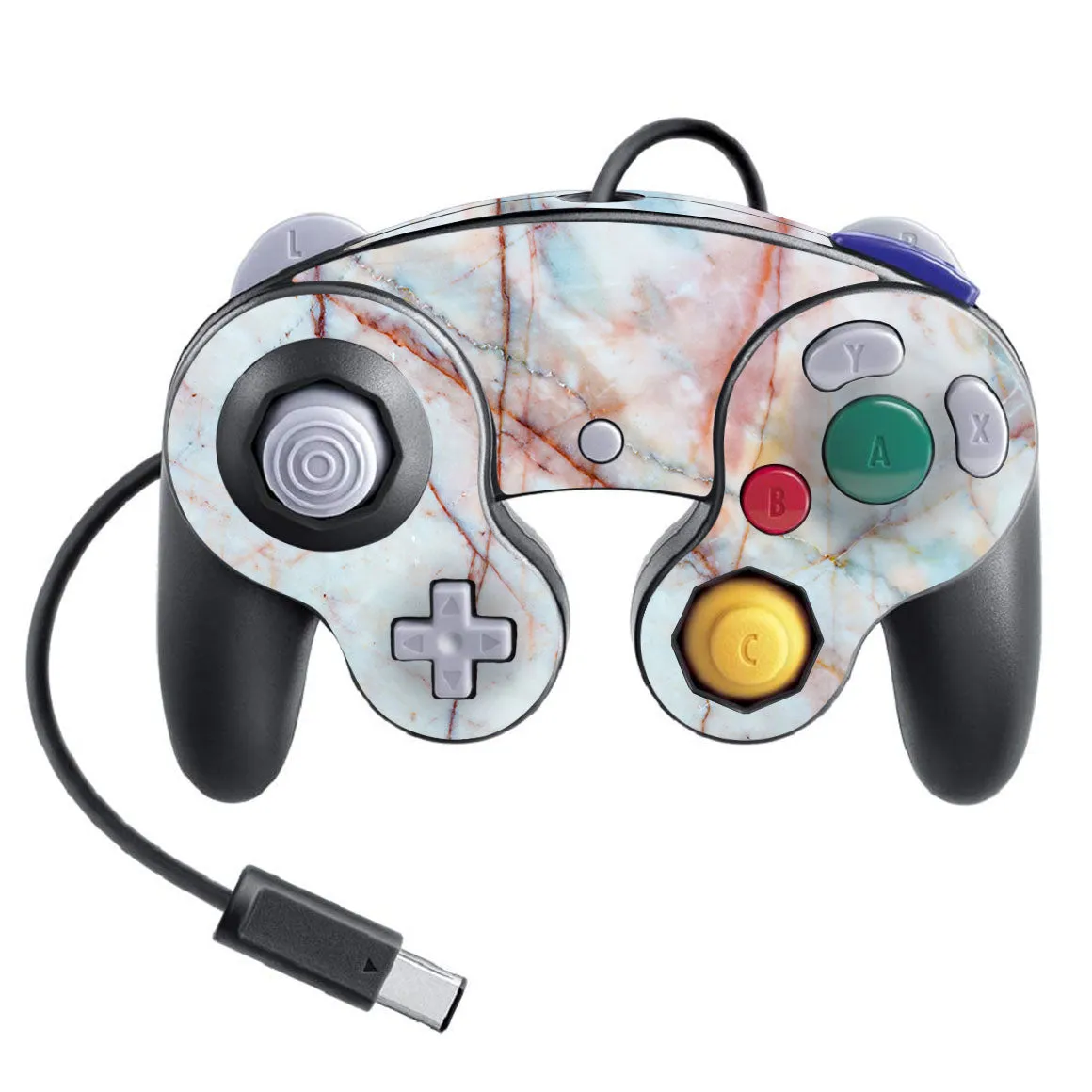 Nintendo Game Cube Controller Super Smash Bros Marble Series Skins