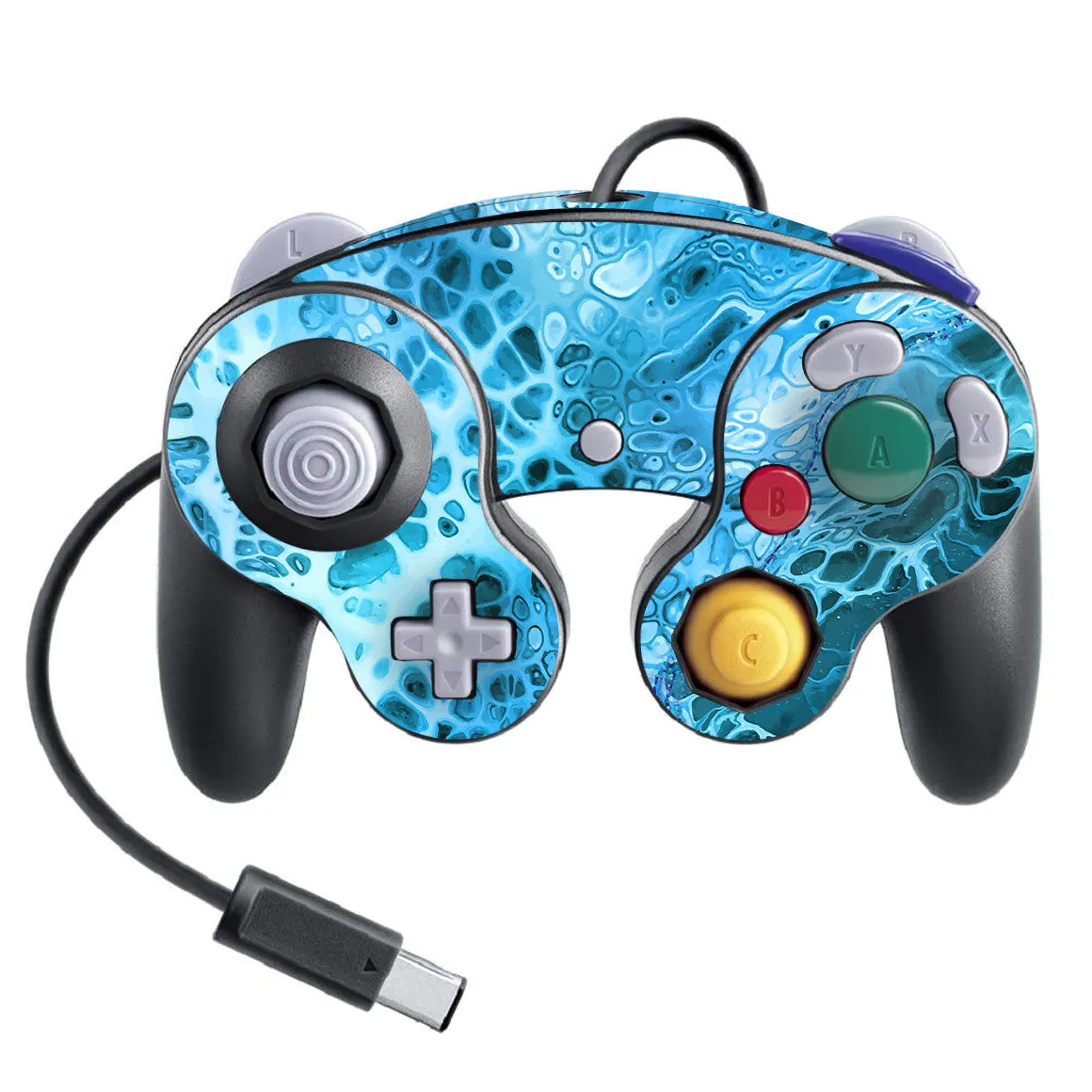 Nintendo Game Cube Controller Super Smash Bros Oil Paint Series Skins