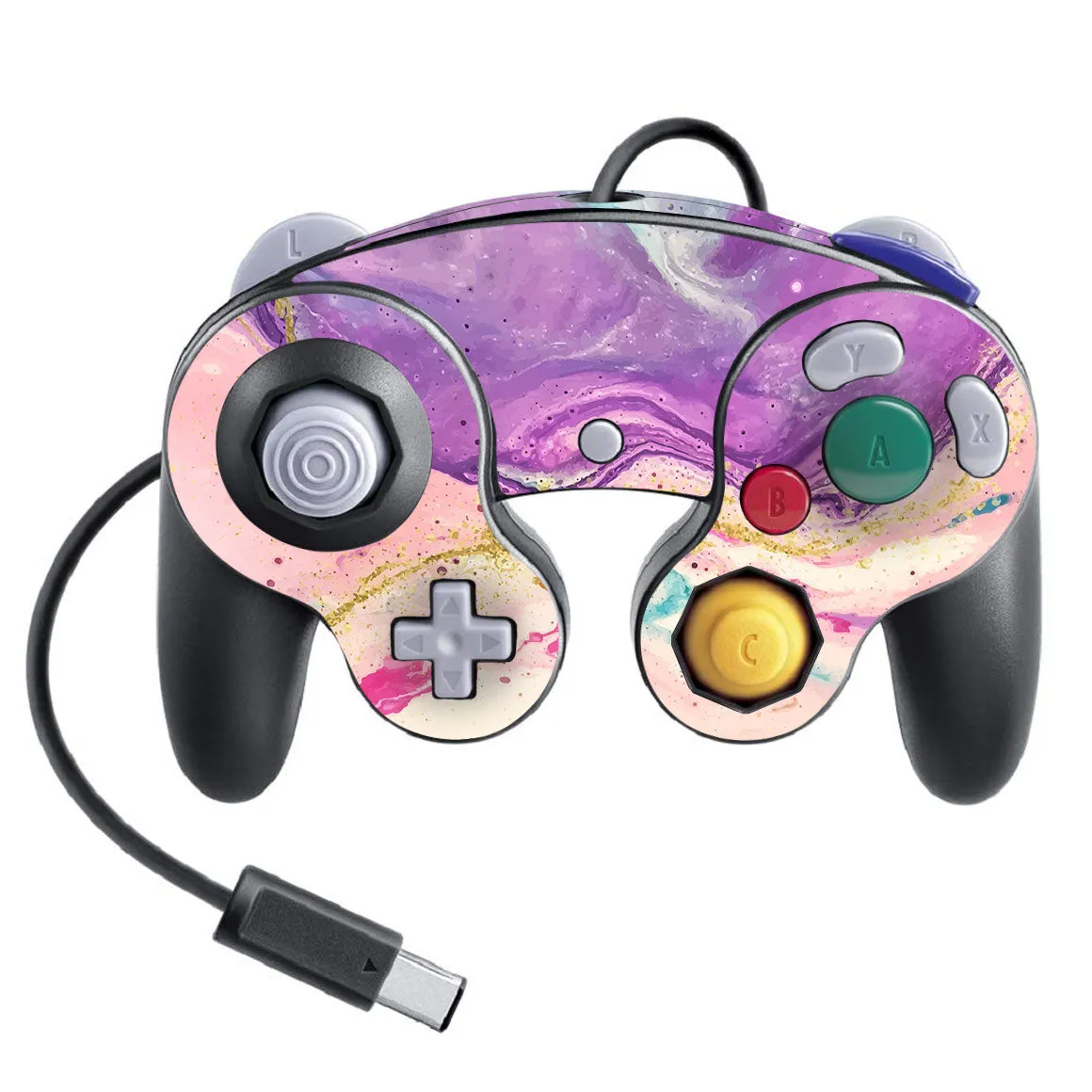 Nintendo Game Cube Controller Super Smash Bros Oil Paint Series Skins