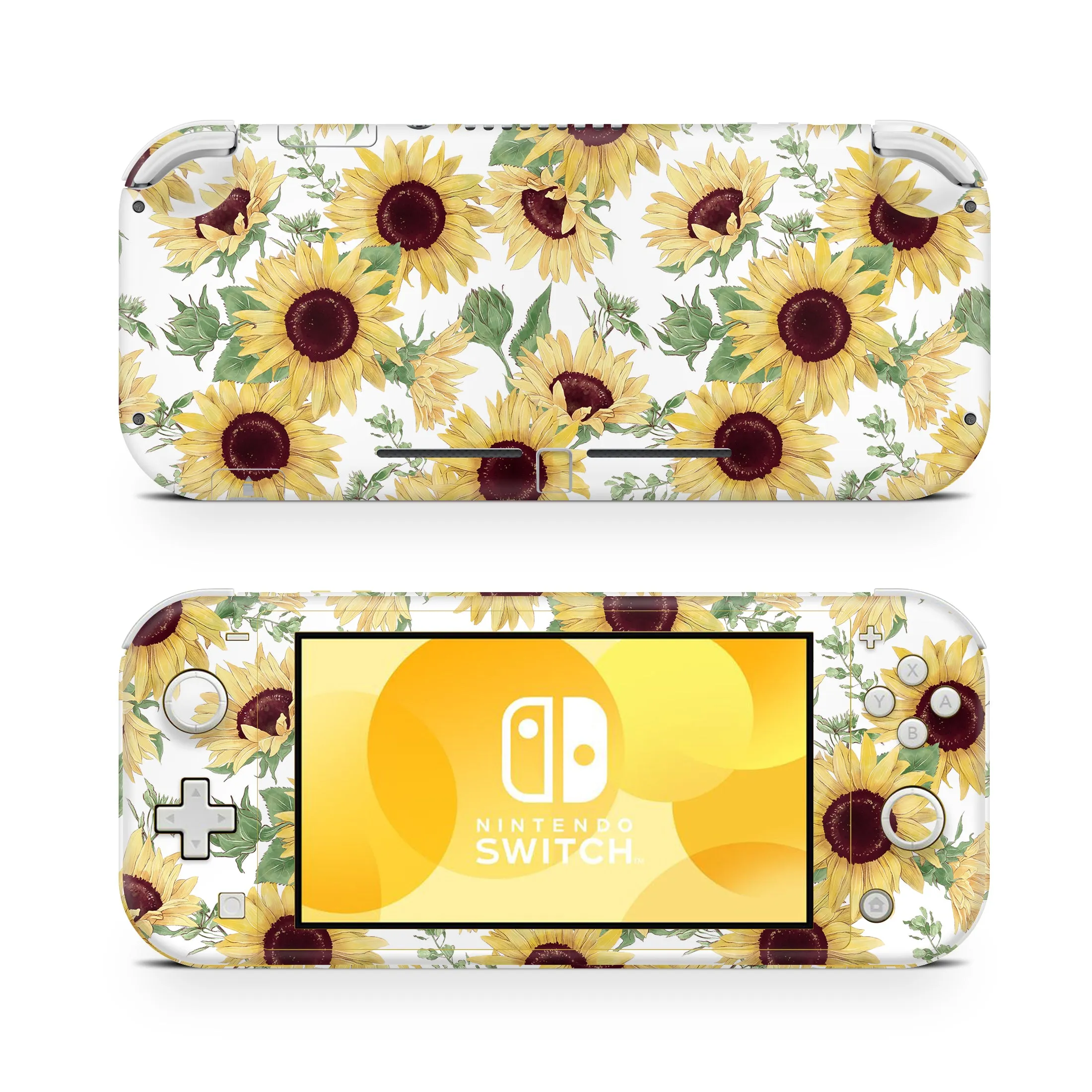 Nintendo Switch Lite Skin Decals - Sunflower - Full Wrap Vinyl Sticker