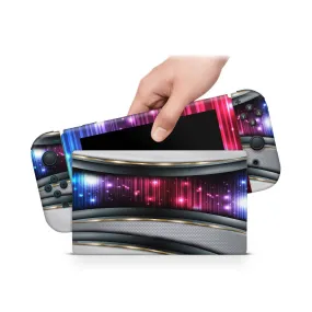 Nintendo Switch Skin Decals - Silver Colorful- Wrap Vinyl Sticker