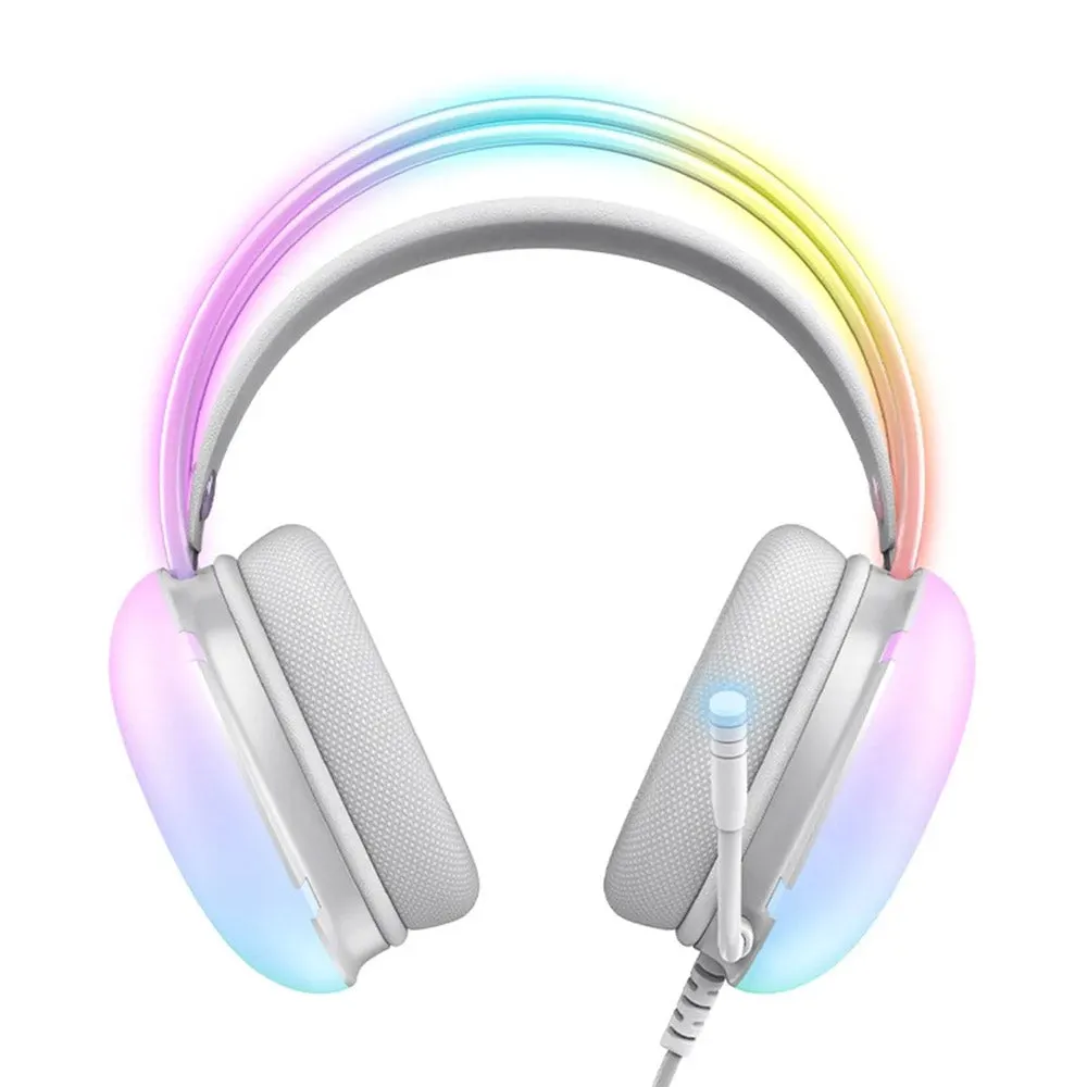 Onikuma X25 RGB Gaming Headset - White