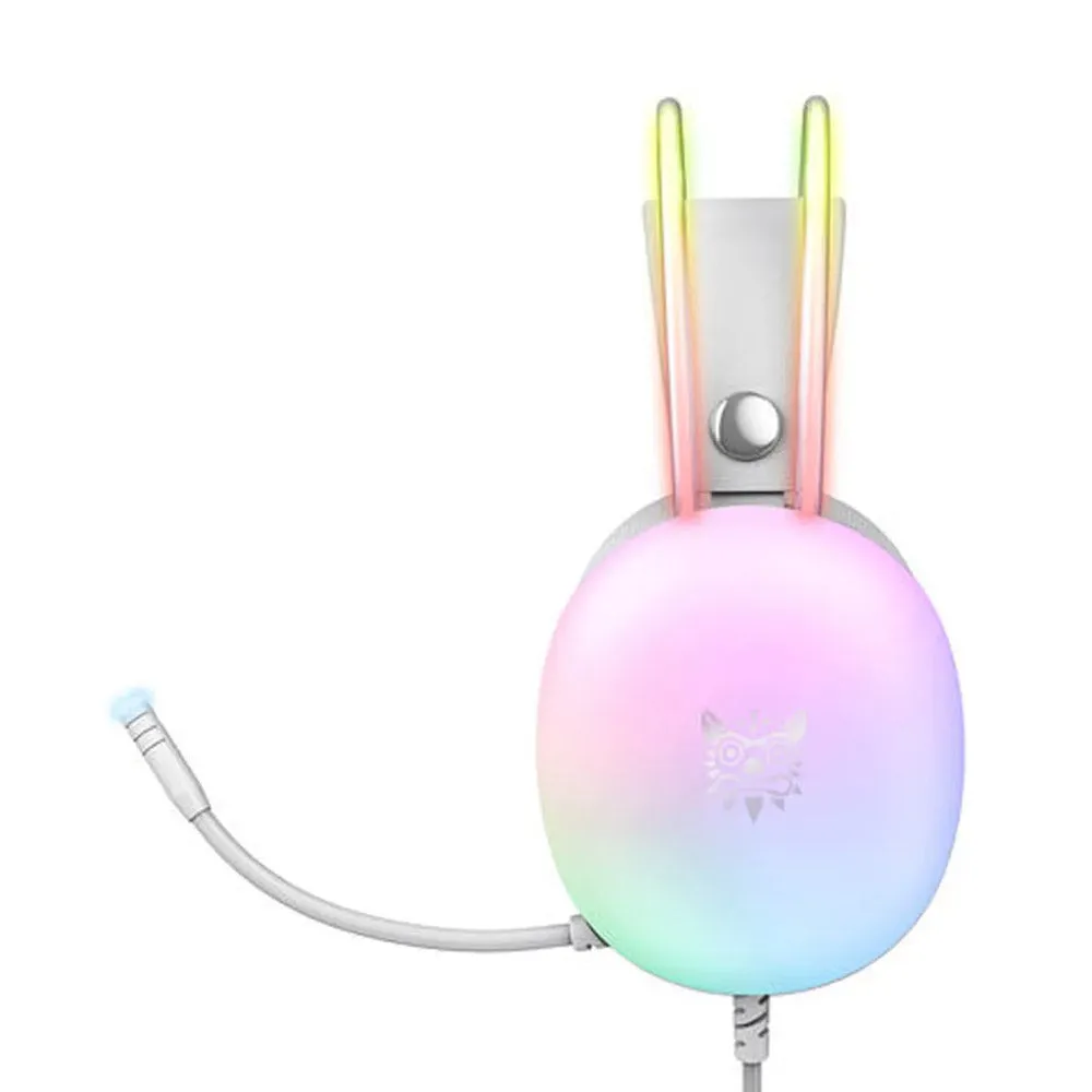 Onikuma X25 RGB Gaming Headset - White