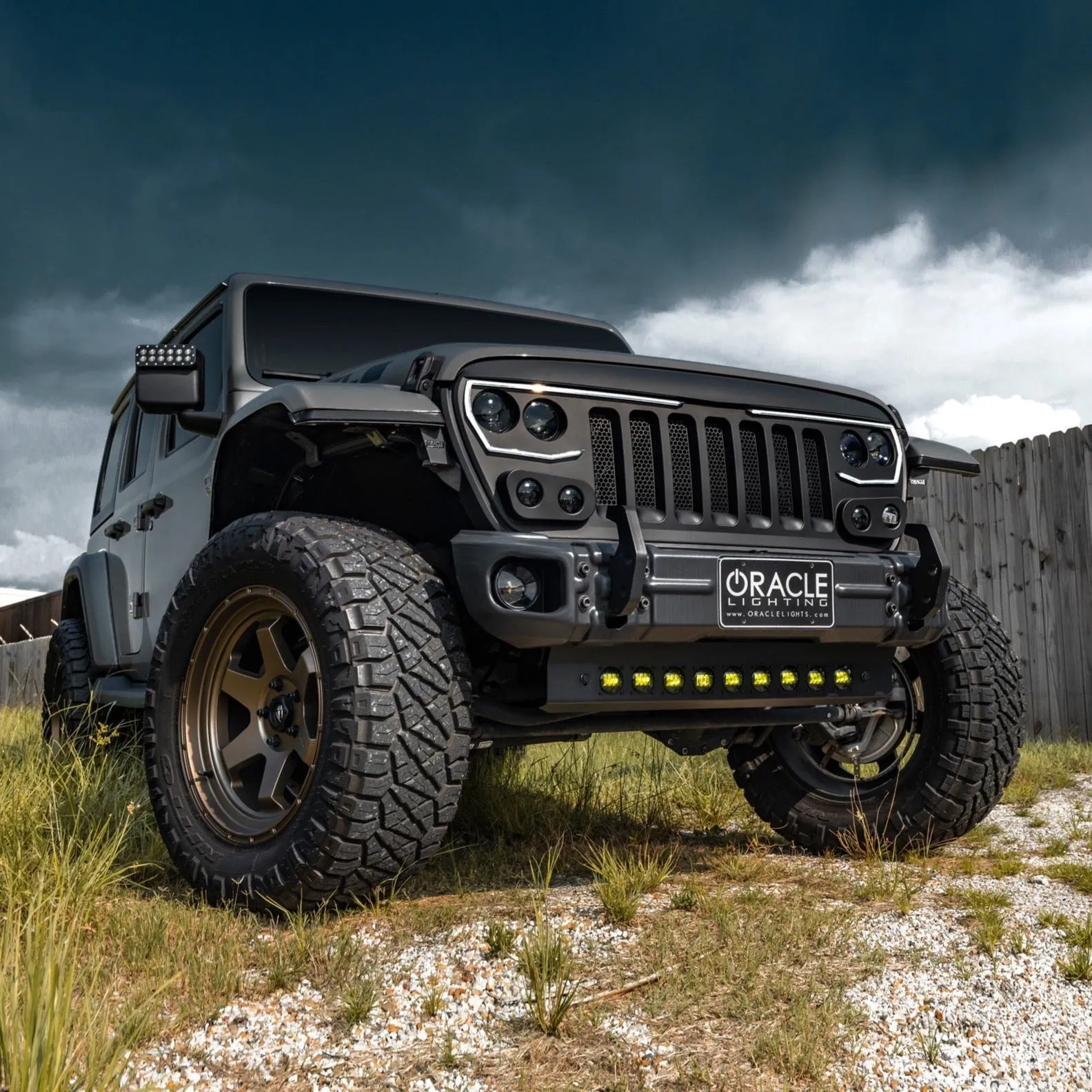 ORACLE Lighting Skid Plate with Integrated LED Emitters for Jeep Wrangler JL and Gladiator JT
