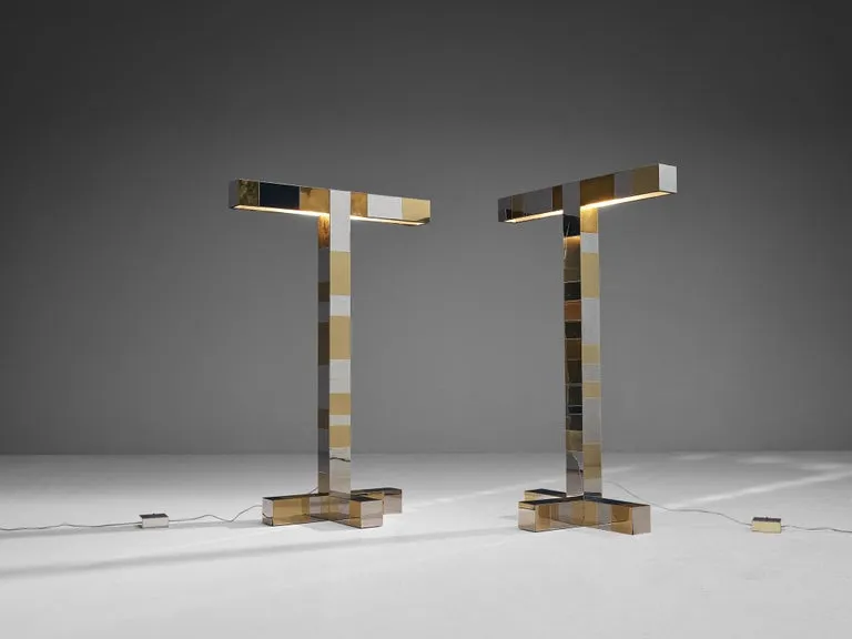Paul Evans for Directional 'Cityscape' Floor Lamps