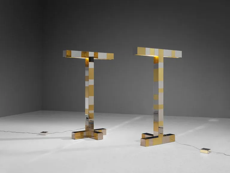 Paul Evans for Directional 'Cityscape' Floor Lamps