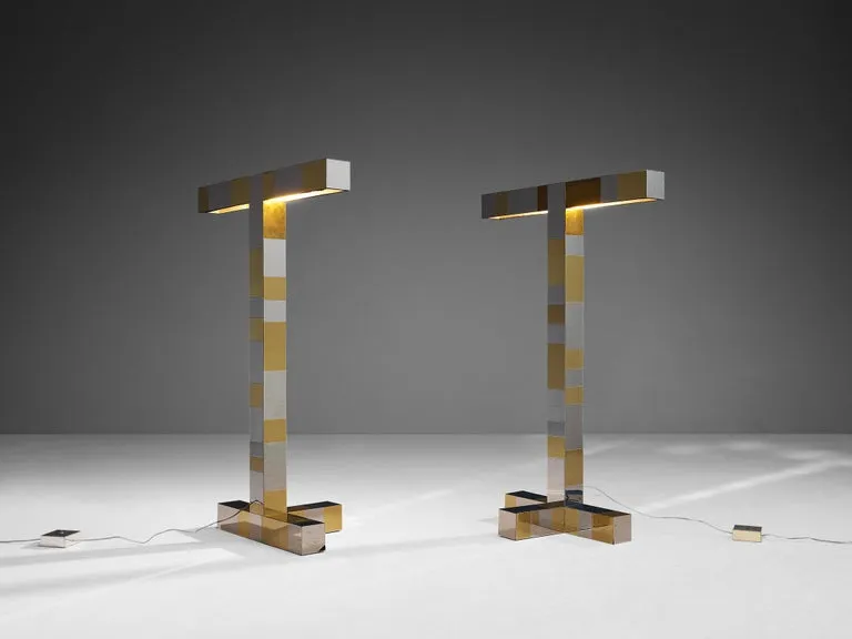 Paul Evans for Directional 'Cityscape' Floor Lamps