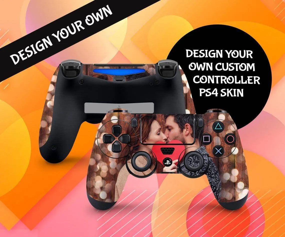 Personalized Your PS4 Controller With Your Favorite Picture , Custom Your Own Photo PS4 Controller Skin , Full Wrap Vinyl Decal