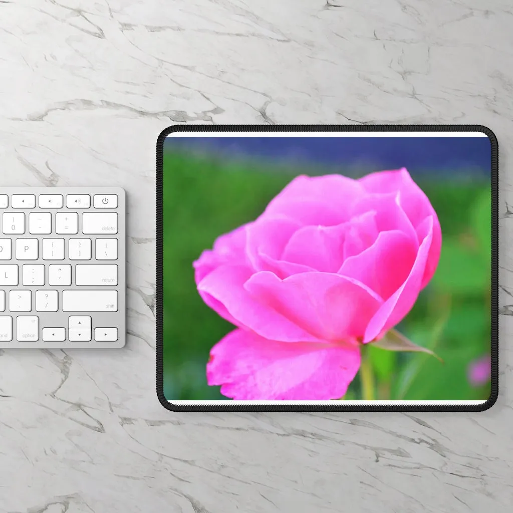 Pink Flower Gaming Mouse Pad