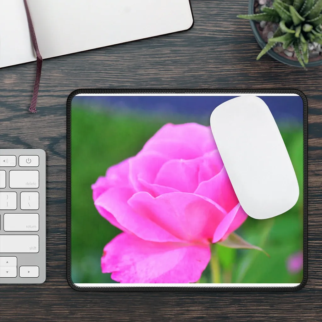 Pink Flower Gaming Mouse Pad