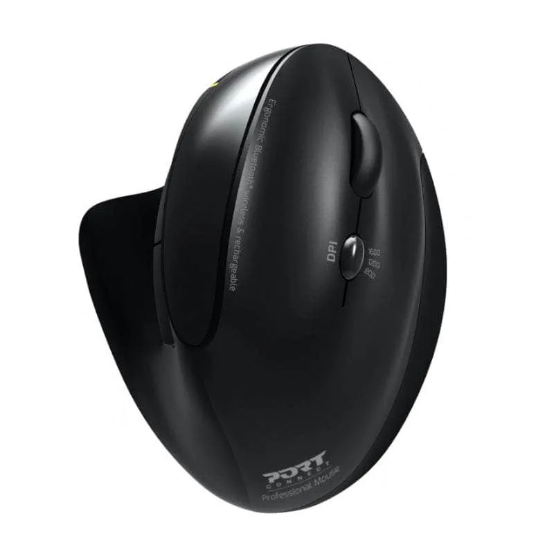 Port Connect Wireless Rechargeable Ergonoc Mouse Bluetooth
 Black 900706 Bt
