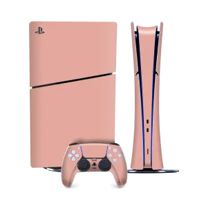 PS5 Slim (Digital Edition) LUXURIA Soft PINK Textured Skin