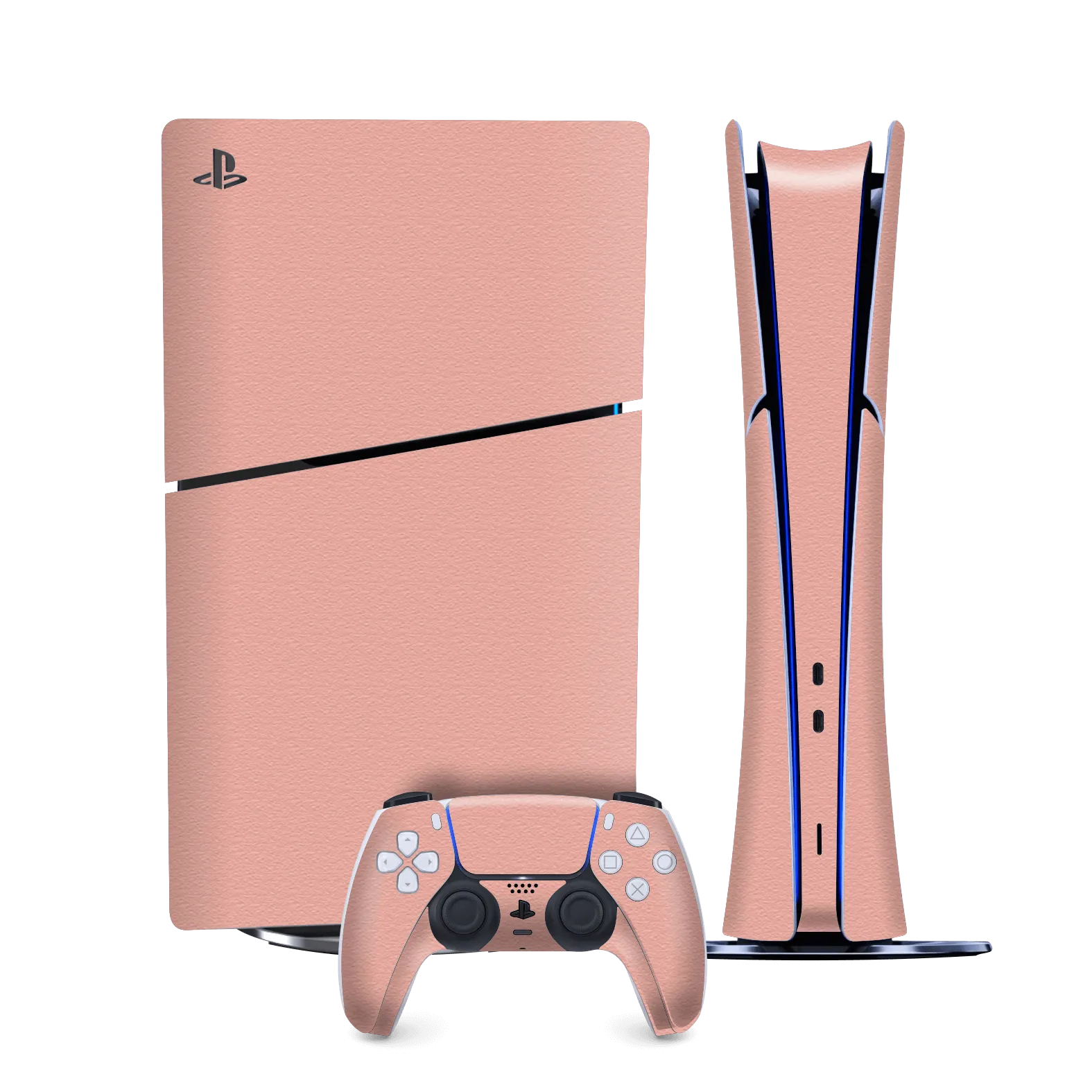 PS5 Slim (Digital Edition) LUXURIA Soft PINK Textured Skin