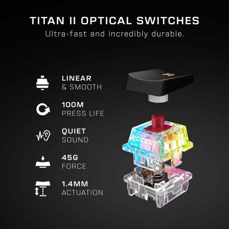 Roccat Vulcan II Mini 65% Optical Gaming Keyboard