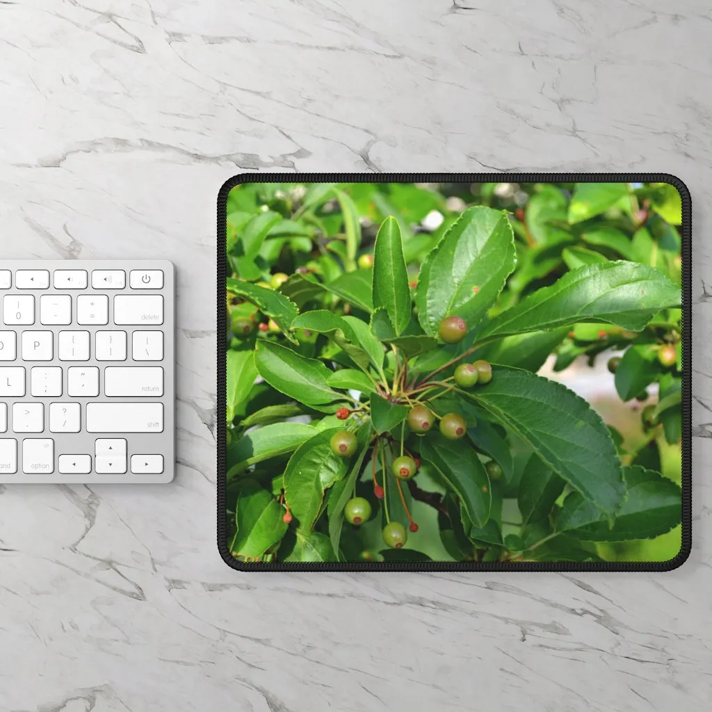 Seeds and Green Leaves Gaming Mouse Pad