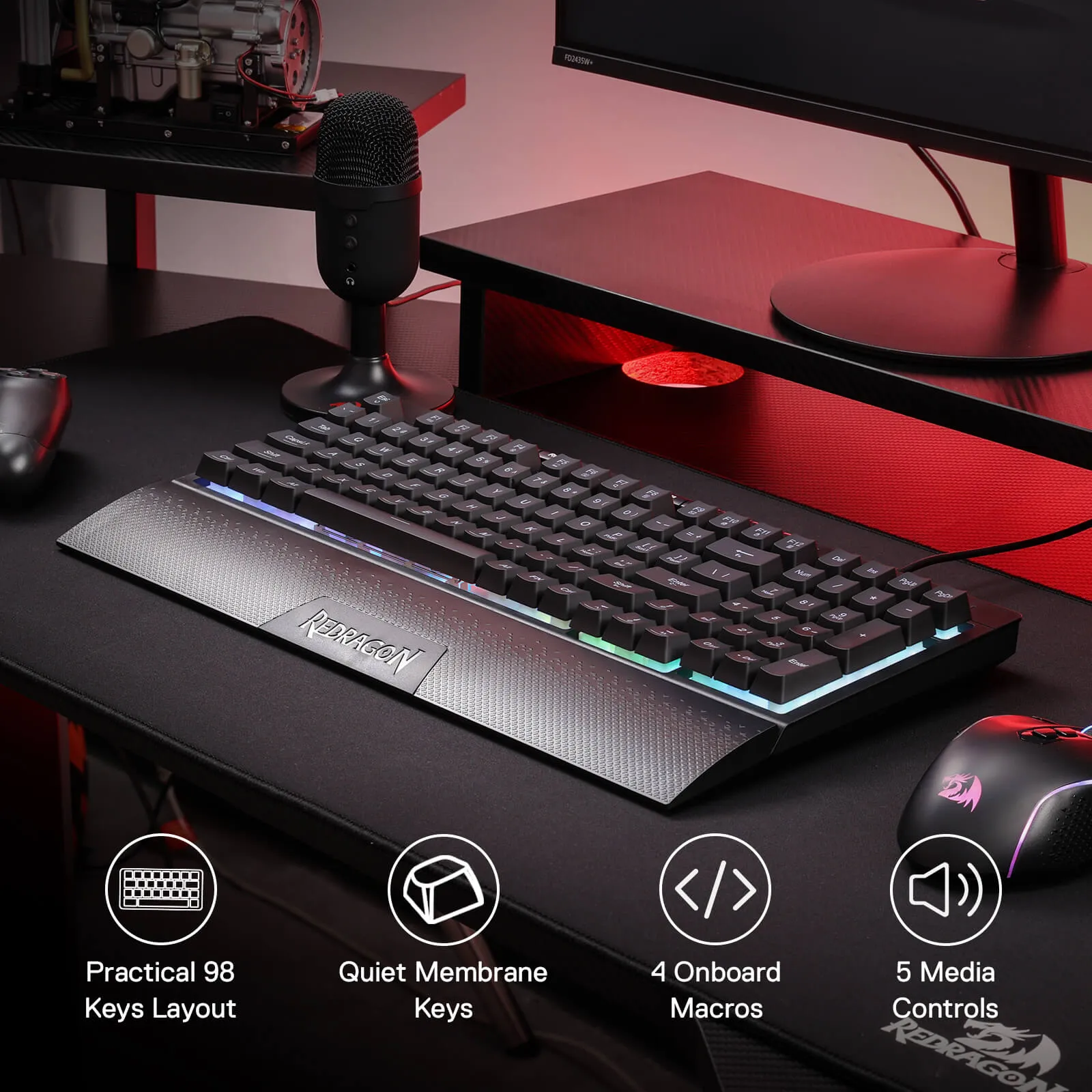 Optimized English title: Shiva K515 Ergonomic Membrane Gaming Keyboard