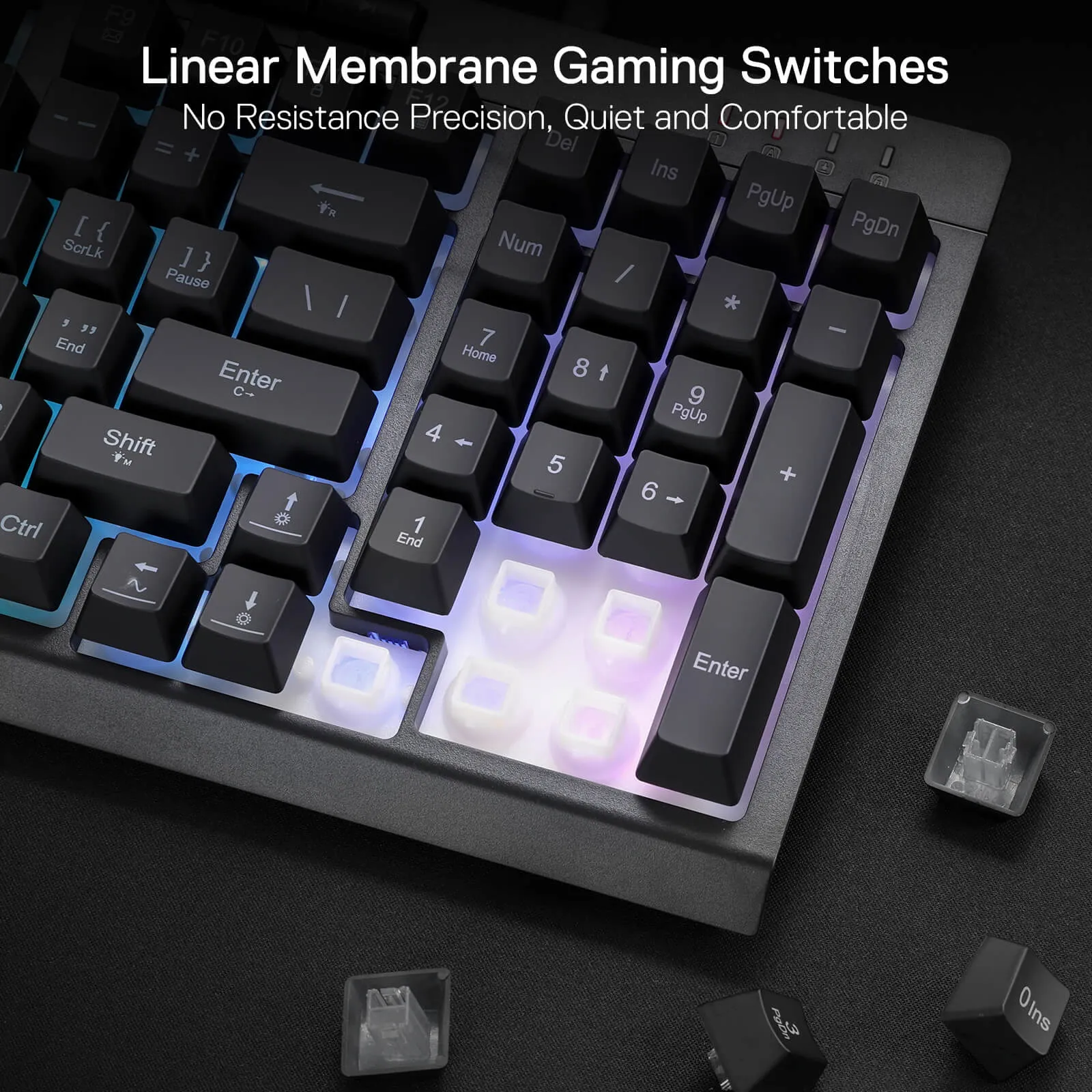 Optimized English title: Shiva K515 Ergonomic Membrane Gaming Keyboard