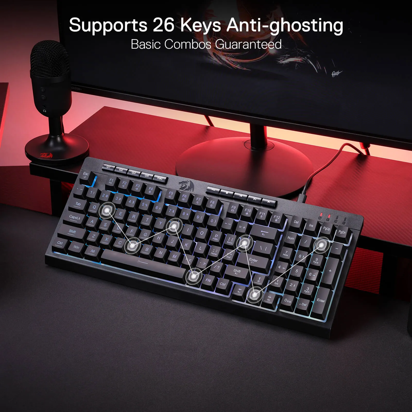 Optimized English title: Shiva K515 Ergonomic Membrane Gaming Keyboard