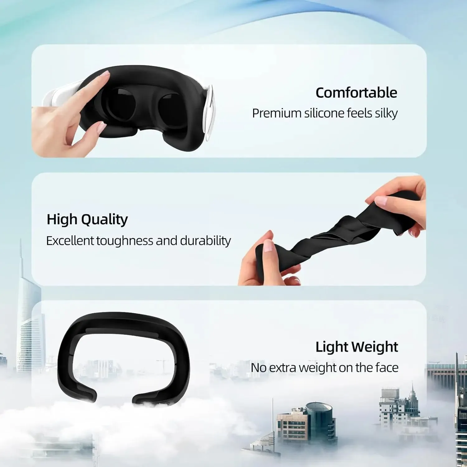 Silicone Facial Interface for Quest 3