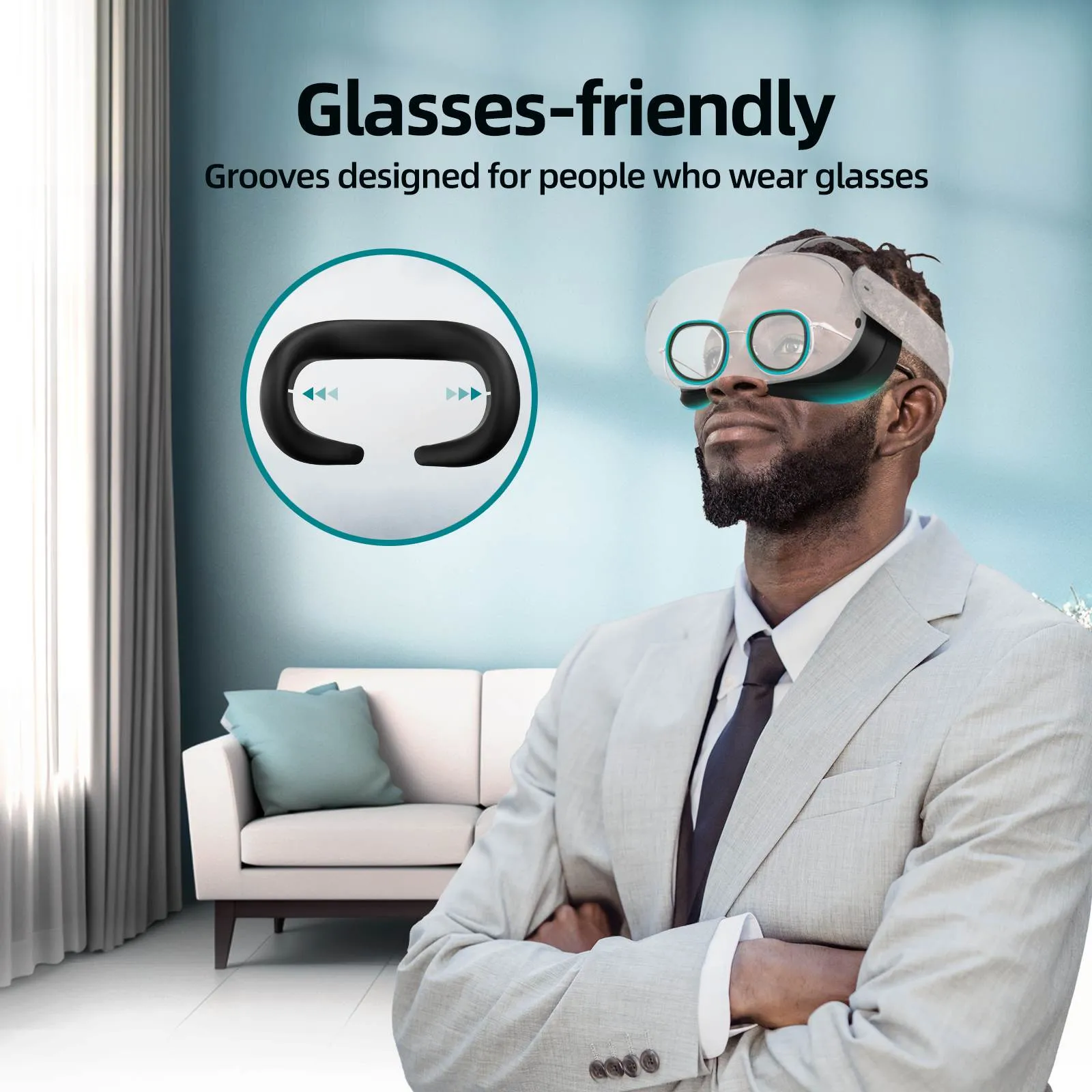 Silicone Facial Interface for Quest 3