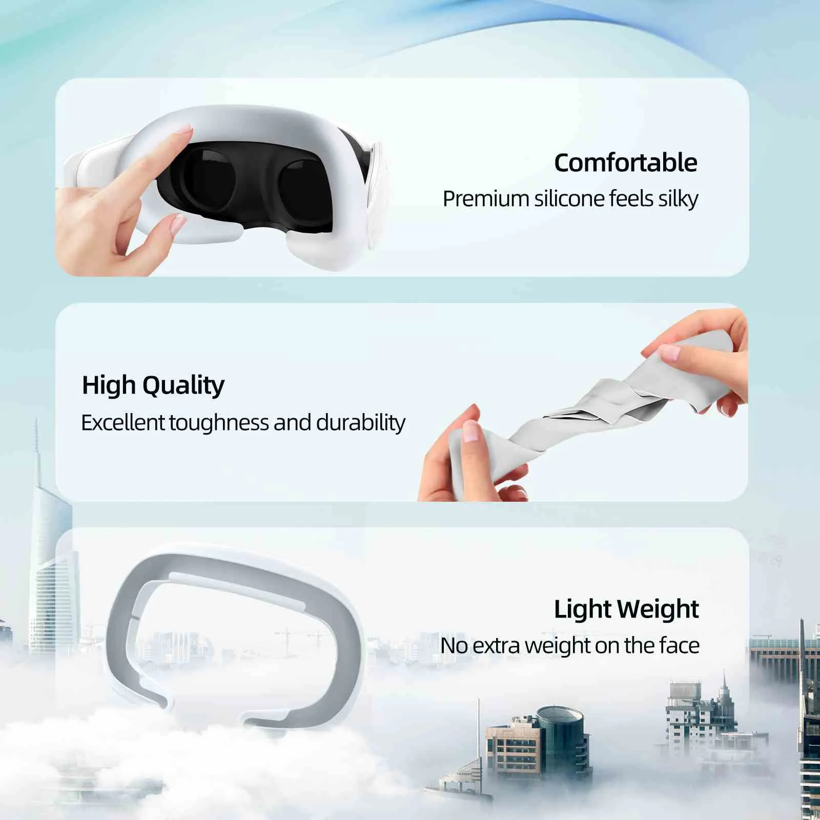 Silicone Facial Interface for Quest 3