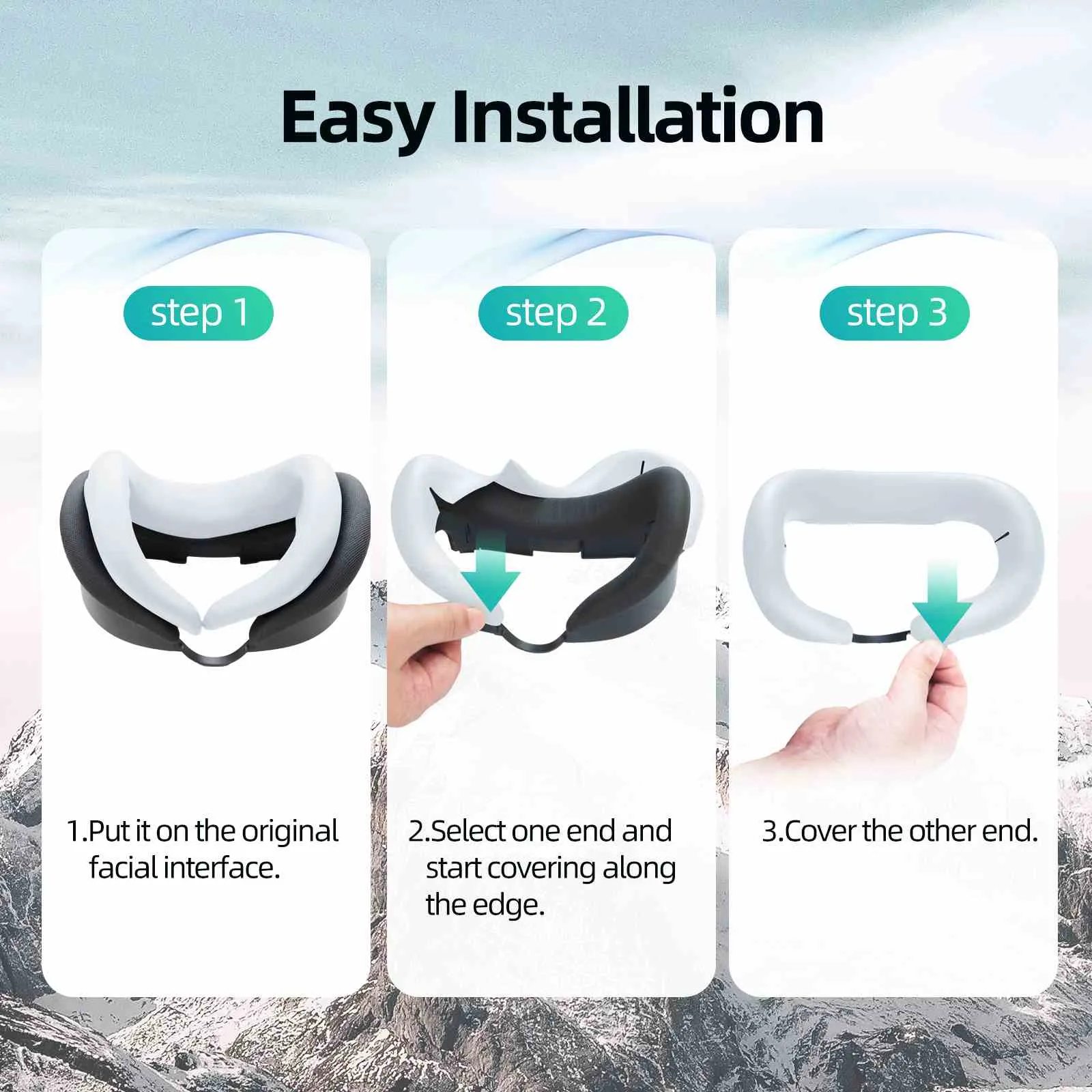 Silicone Facial Interface for Quest 3
