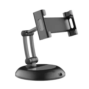 Sturdy Holder For Phones and Tablets: Adjustable Stand, suits iPad, Tablets and large phones