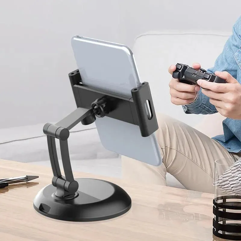 Sturdy Holder For Phones and Tablets: Adjustable Stand, suits iPad, Tablets and large phones