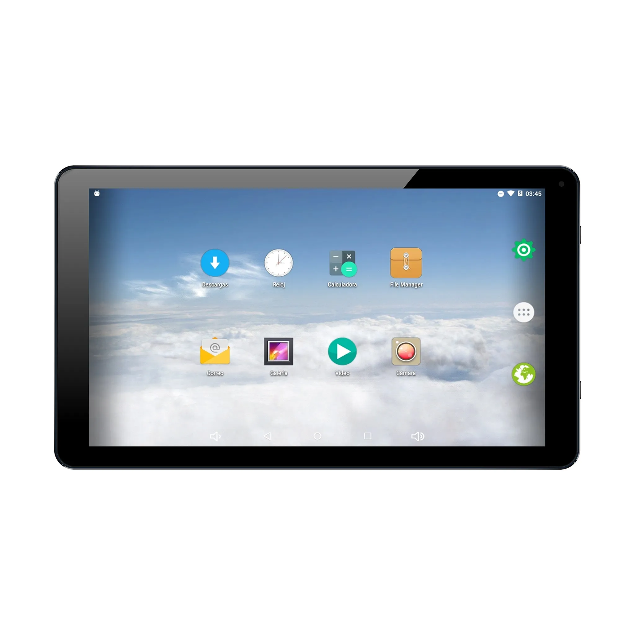 Tablet with Keyboard 1066TPC-K 10.1" Cortex A7 Quad Core 1.33GHz Android Tablet w/ Bluetooth Keyboard Case