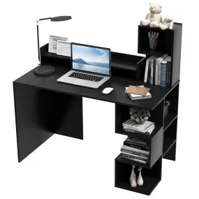 Tangkula Computer Desk with Storage Bookshelf & Hutch