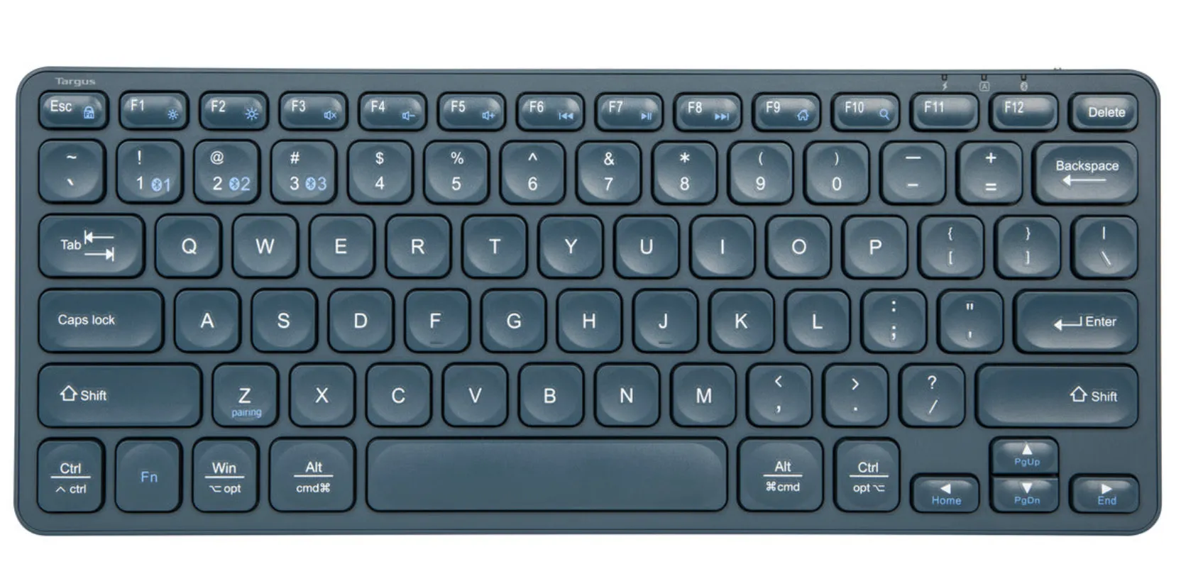 TARGUS - Compact Multi-Device Bluetooth® Antimicrobial Keyboard (Blue)