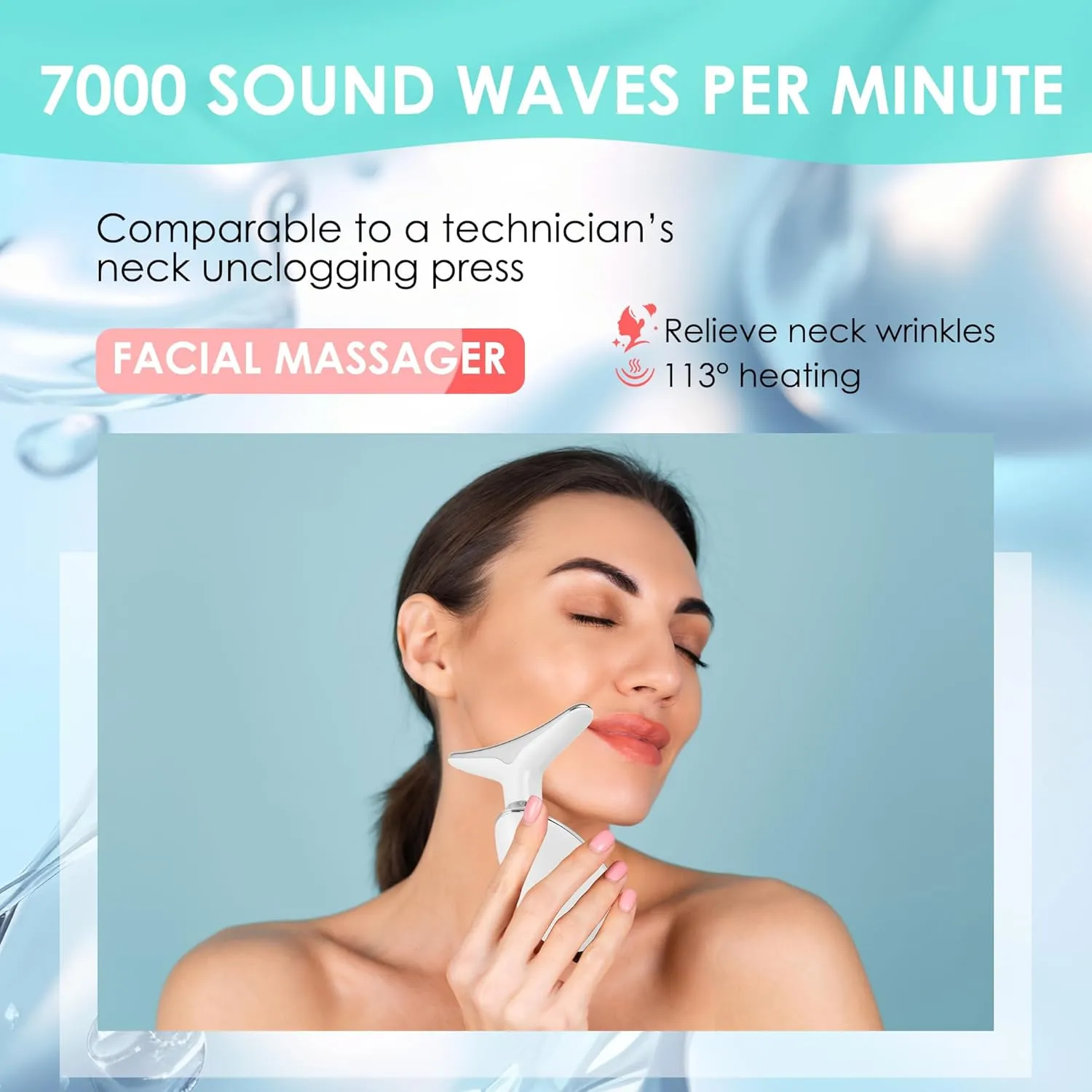 Transform Your Skin with HIVAGI® 7 in 1 Red Light Therapy Face Lift Device: Ultimate Anti-Aging Solution.