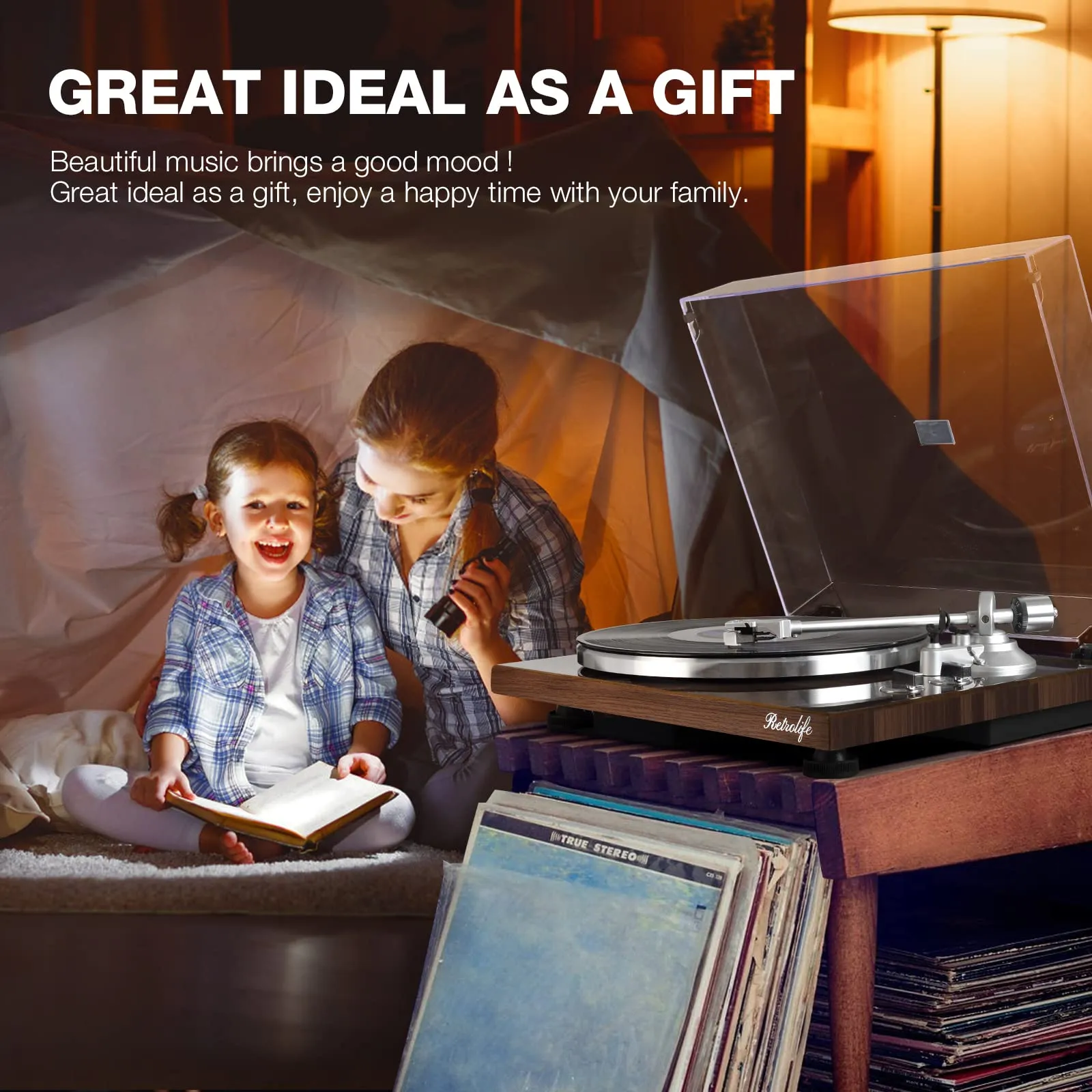 Turntables Belt-Drive Record Player.