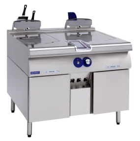 Twin Precipan - Multi Function Twin Braising Pan On Cupboard