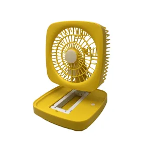 Versatile Lighting Storage Table Lamp Fan F50-8-1338 Yellow