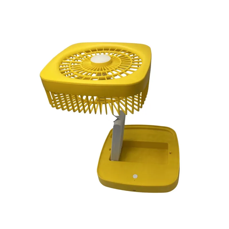 Versatile Lighting Storage Table Lamp Fan F50-8-1338 Yellow