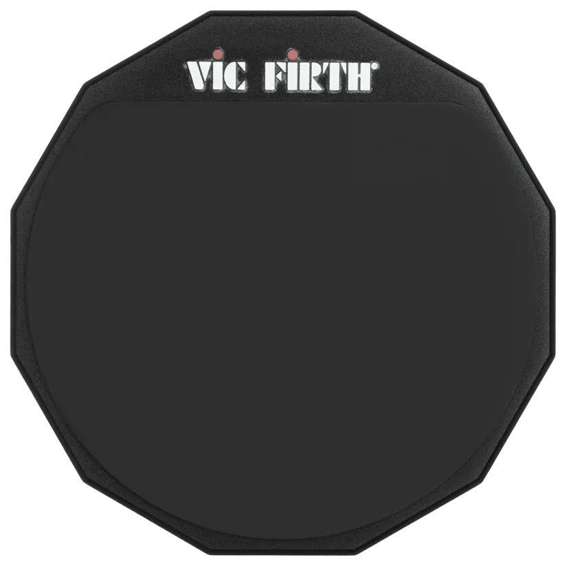 Vic Firth 12'' Double Sided Practice Pad with Soft and Hard Rubber