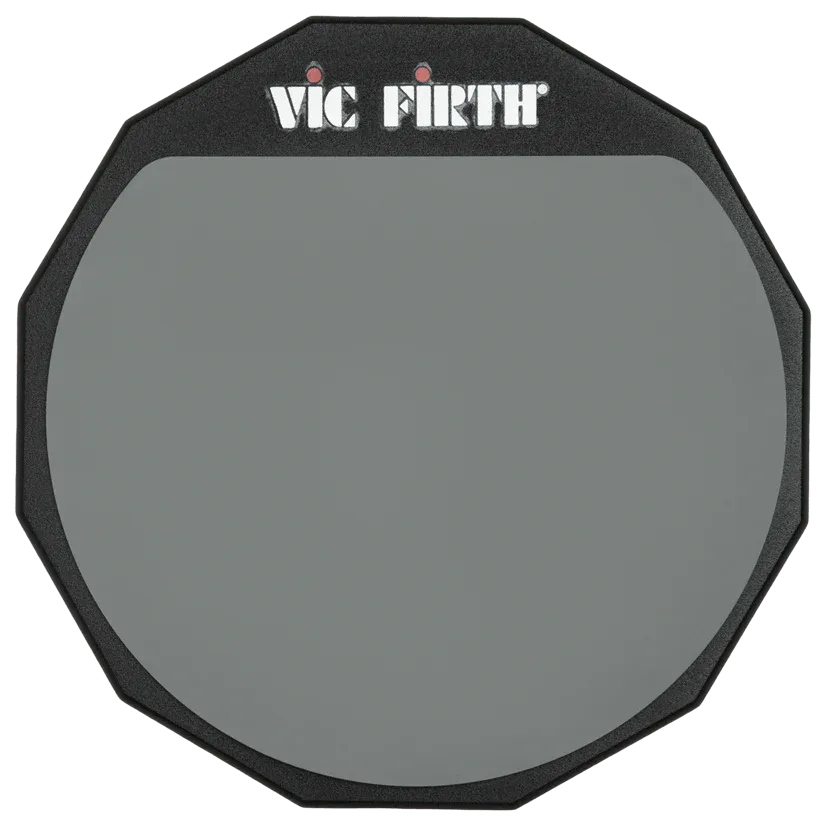 Vic Firth 12'' Double Sided Practice Pad with Soft and Hard Rubber