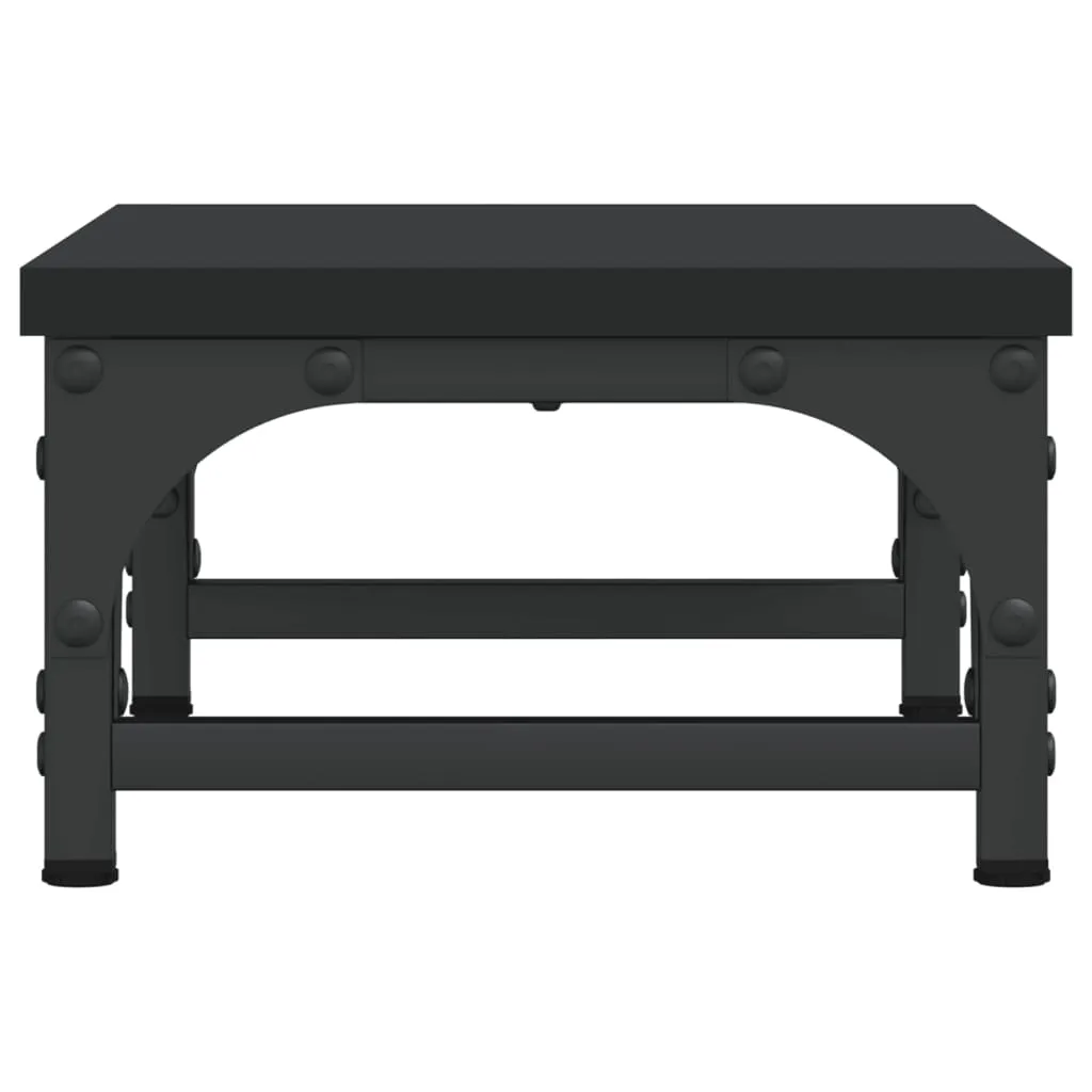 vidaXL Monitor Stand Black 37x23x14 cm Engineered Wood