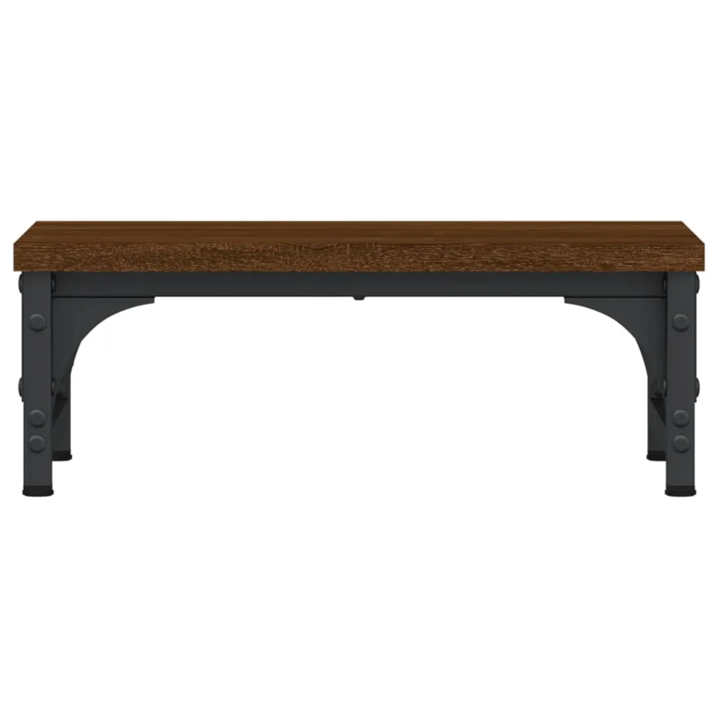 vidaXL Monitor Stand Brown Oak 37x23x14 cm Engineered Wood